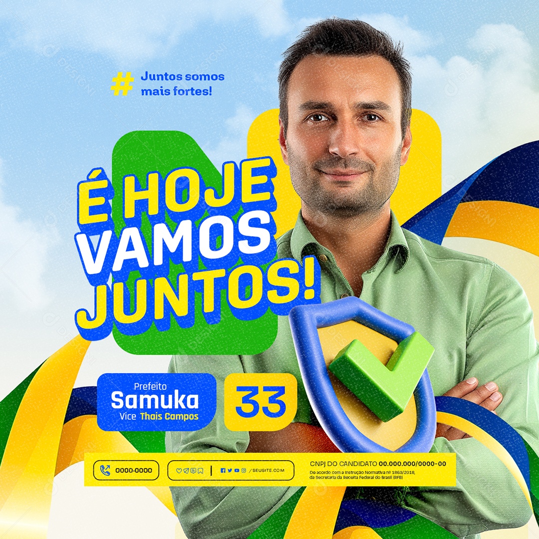 Eleição Política Social Media PSD Editável