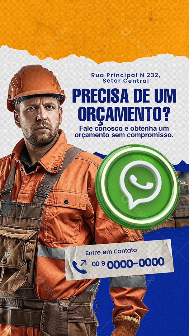 Story Precisa de um Orçamento Social Media PSD Editável
