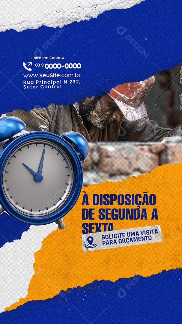 Story A Disposição de Segunda a Sexta Social Media PSD Editável