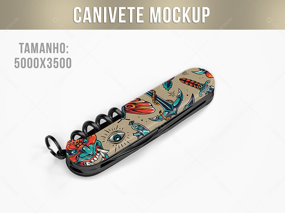 Canivete Mockup PSD