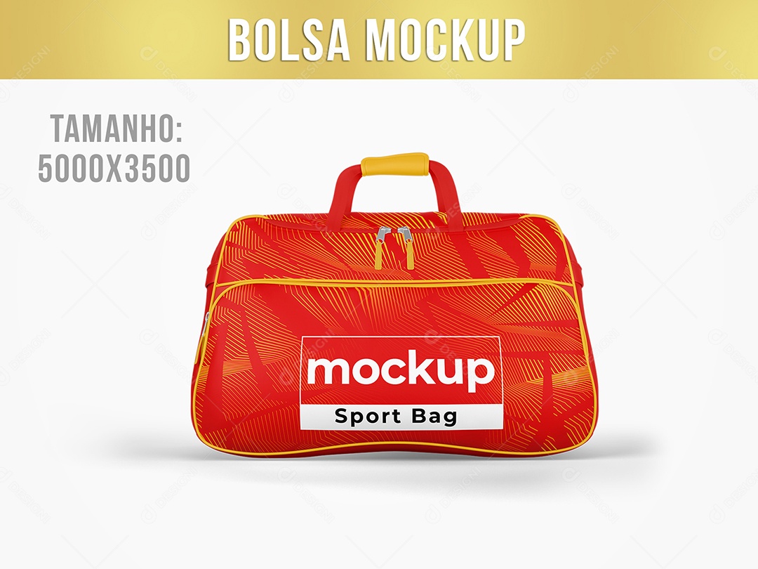 Bolsa Fitness Mockup PSD Editável