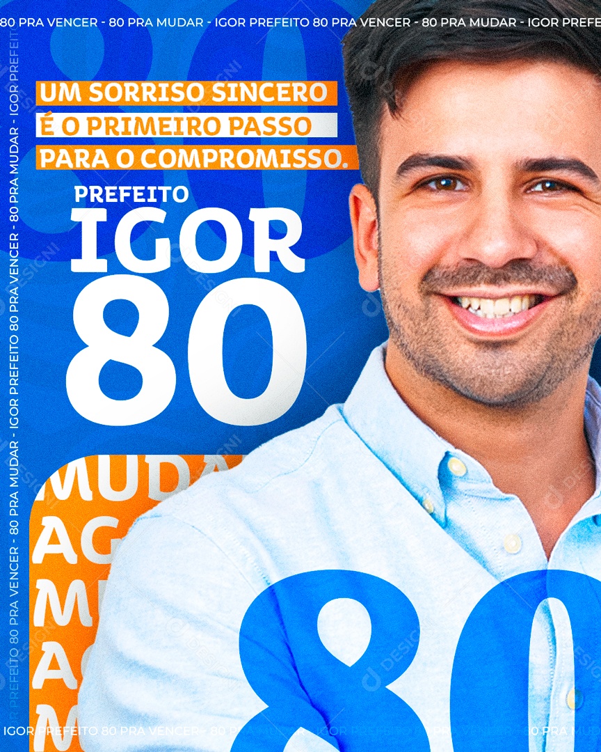 Política Prefeito Igor Social Media PSD Editável