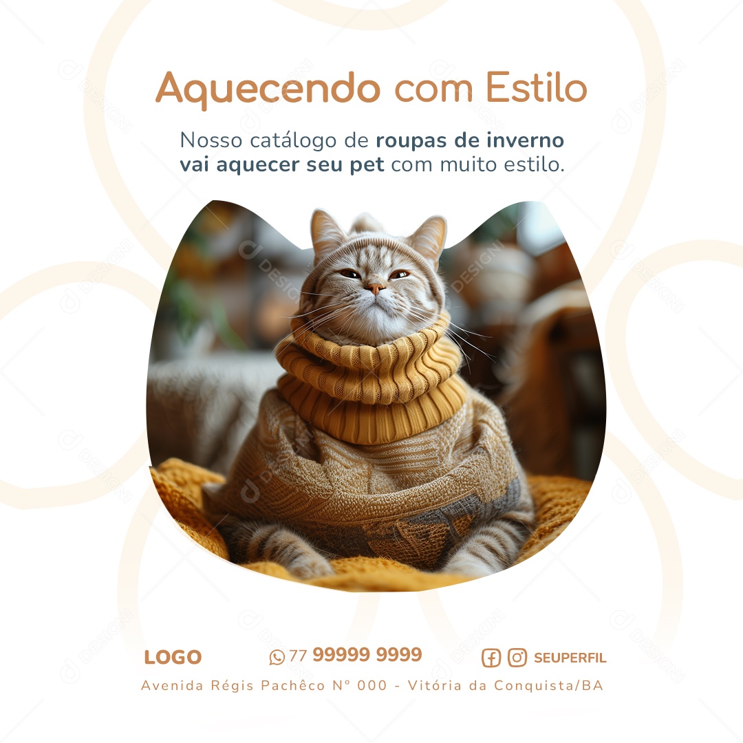 Aquecendo com Estilo Social Media PSD Editável