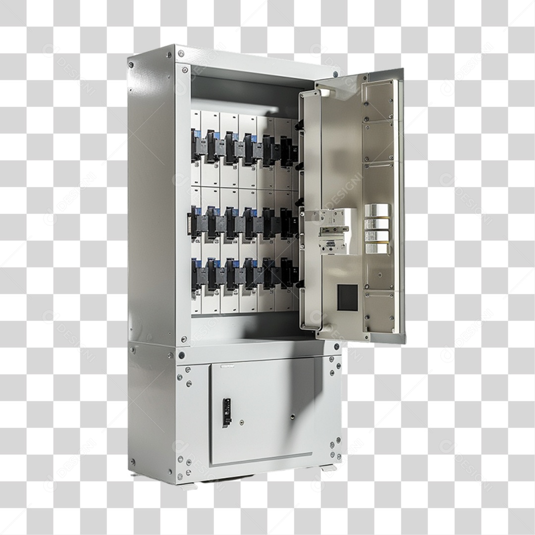 Elemento 3D Painel Elétrico PNG Transparente