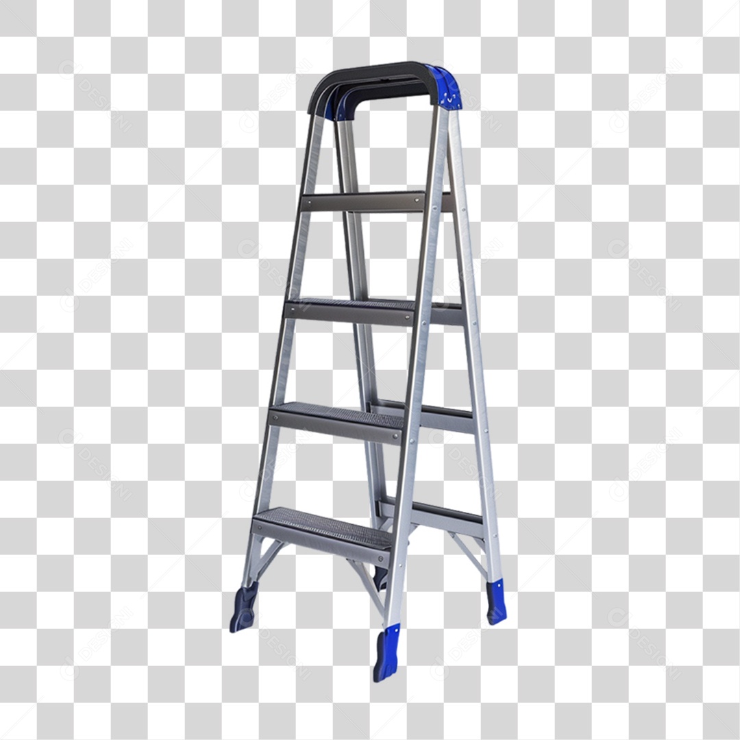 Elemento 3D Escada de Ferro PNG Transparente