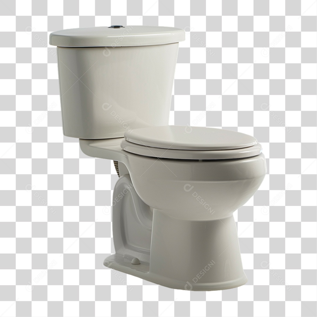 Elemento 3D Vaso Sanitário PNG Transparente