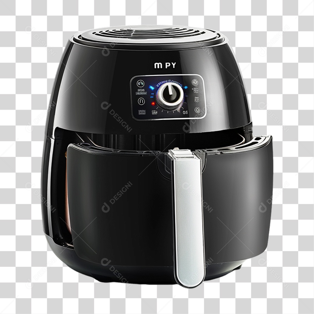 Elemento 3D Air Fryer PNG Transparente