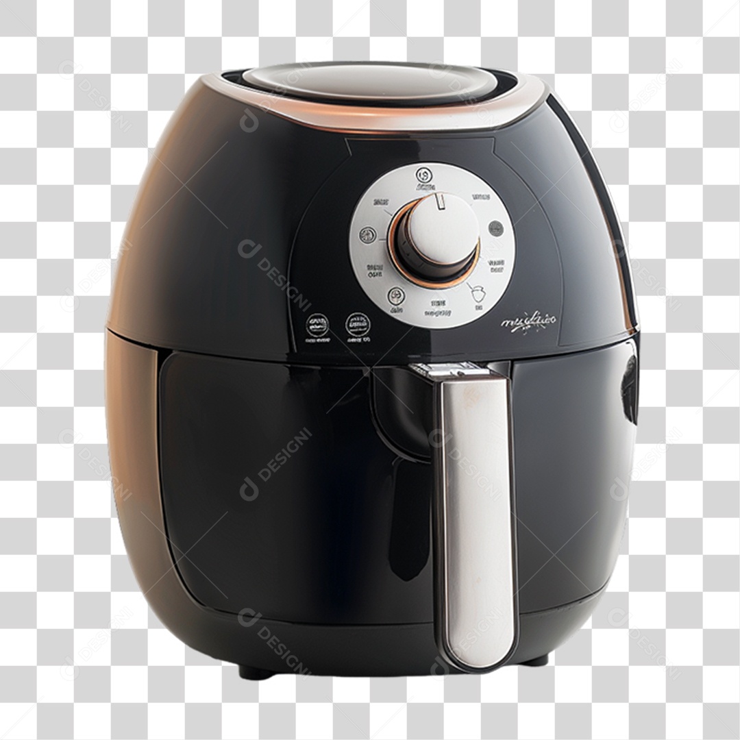Elemento 3D Air Fryer PNG Transparente