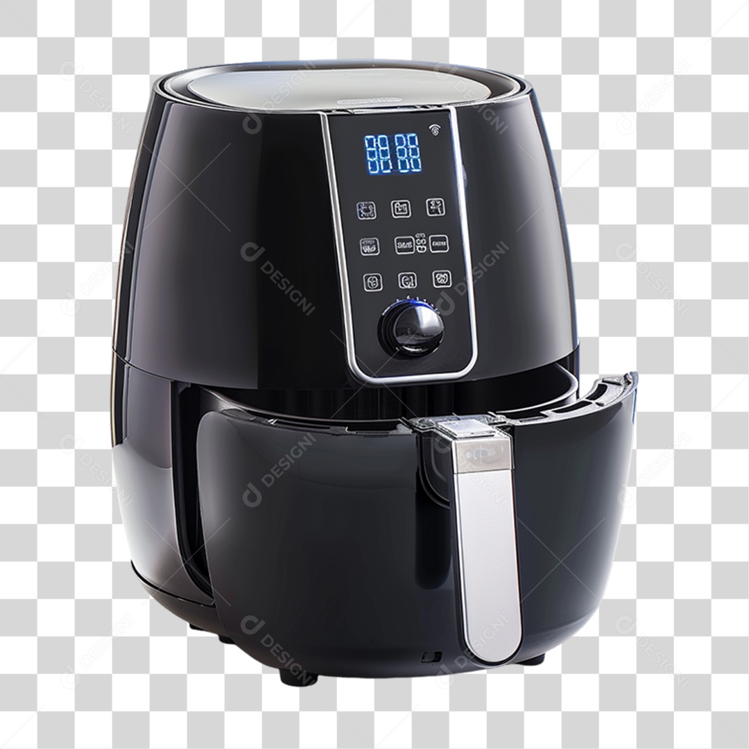Elemento 3D Air Fryer PNG Transparente