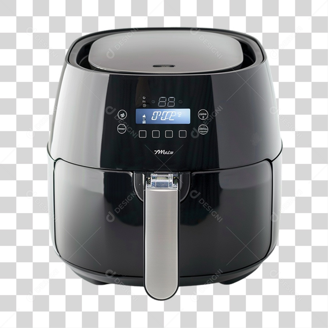 Elemento 3D Air Fryer PNG Transparente