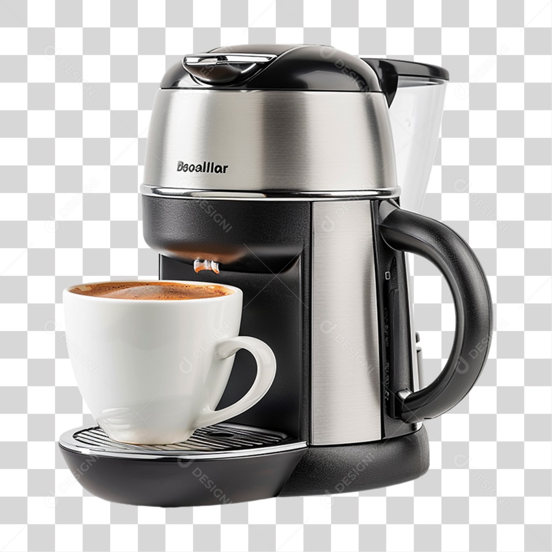 Elemento 3D Cafeteira PNG Transparente