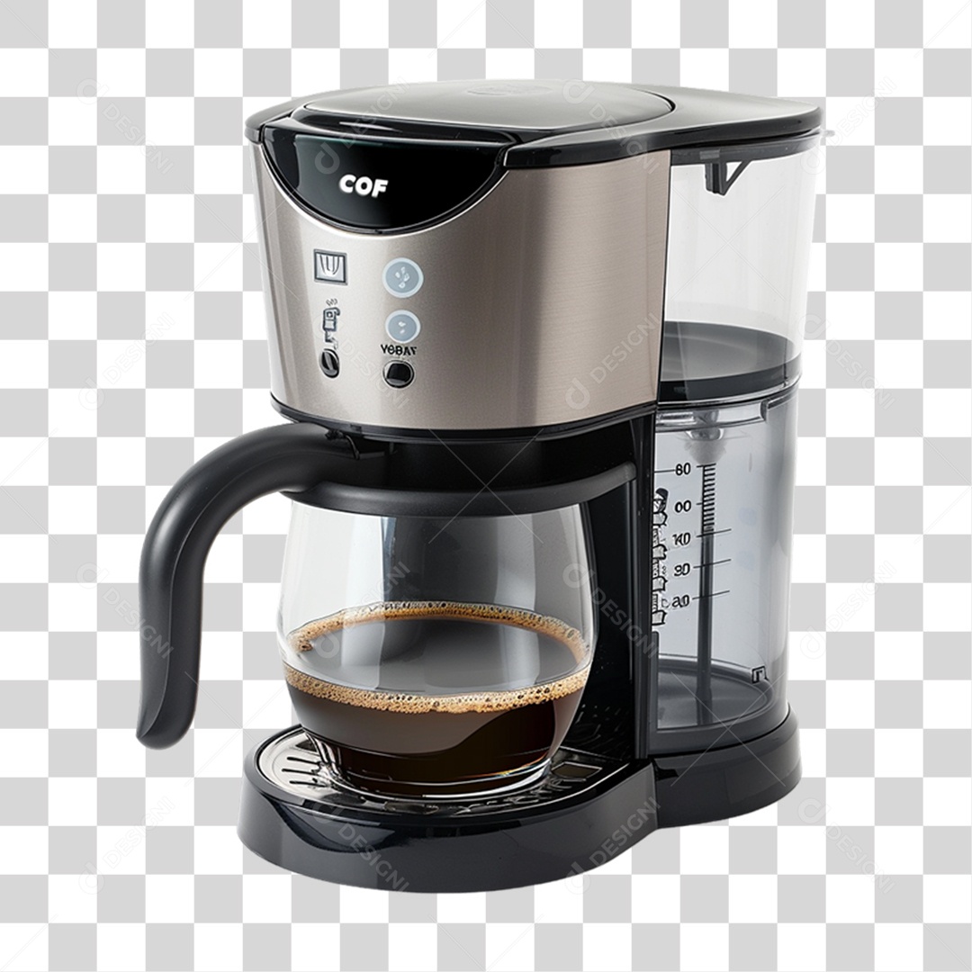Elemento 3D Cafeteira PNG Transparente