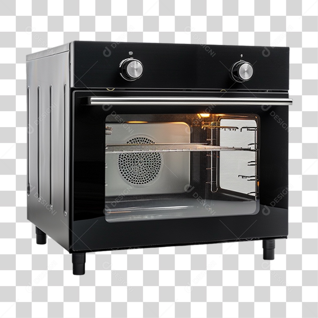 Elemento 3D Forno Elétrico PNG Transparente