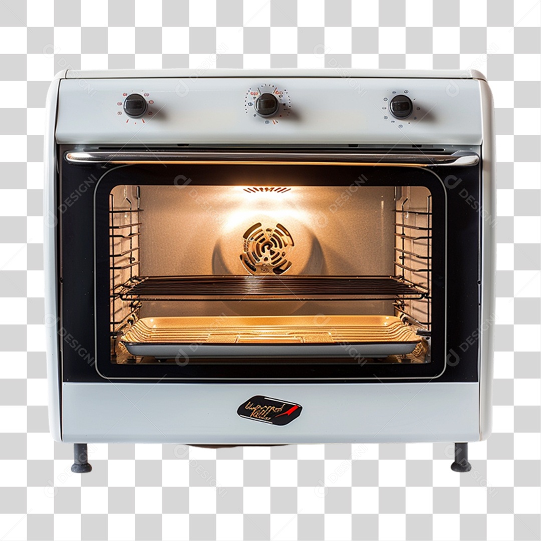 Elemento 3D Forno Elétrico PNG Transparente
