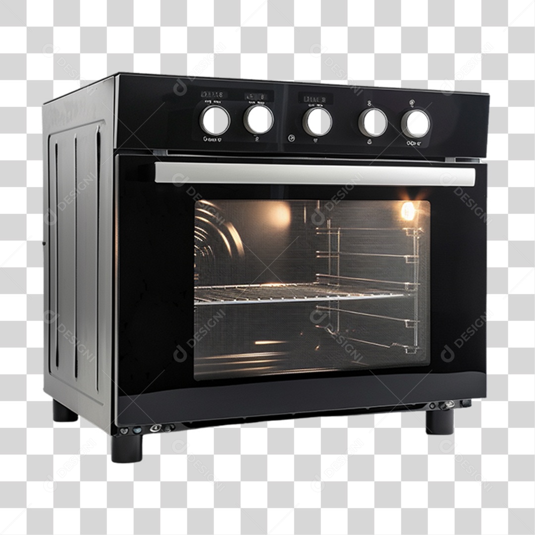 Elemento 3D Forno Elétrico PNG Transparente
