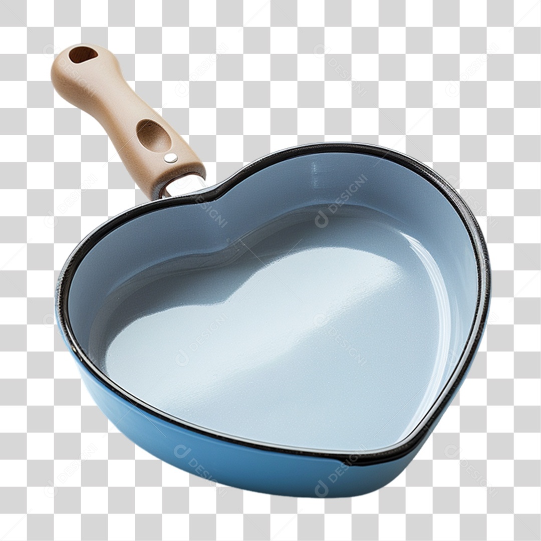 Elemento 3D Panela de Coração PNG Transparente