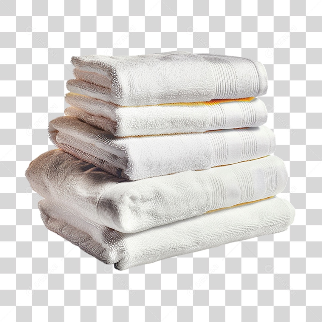 Elemento 3D Toalhas PNG Transparente