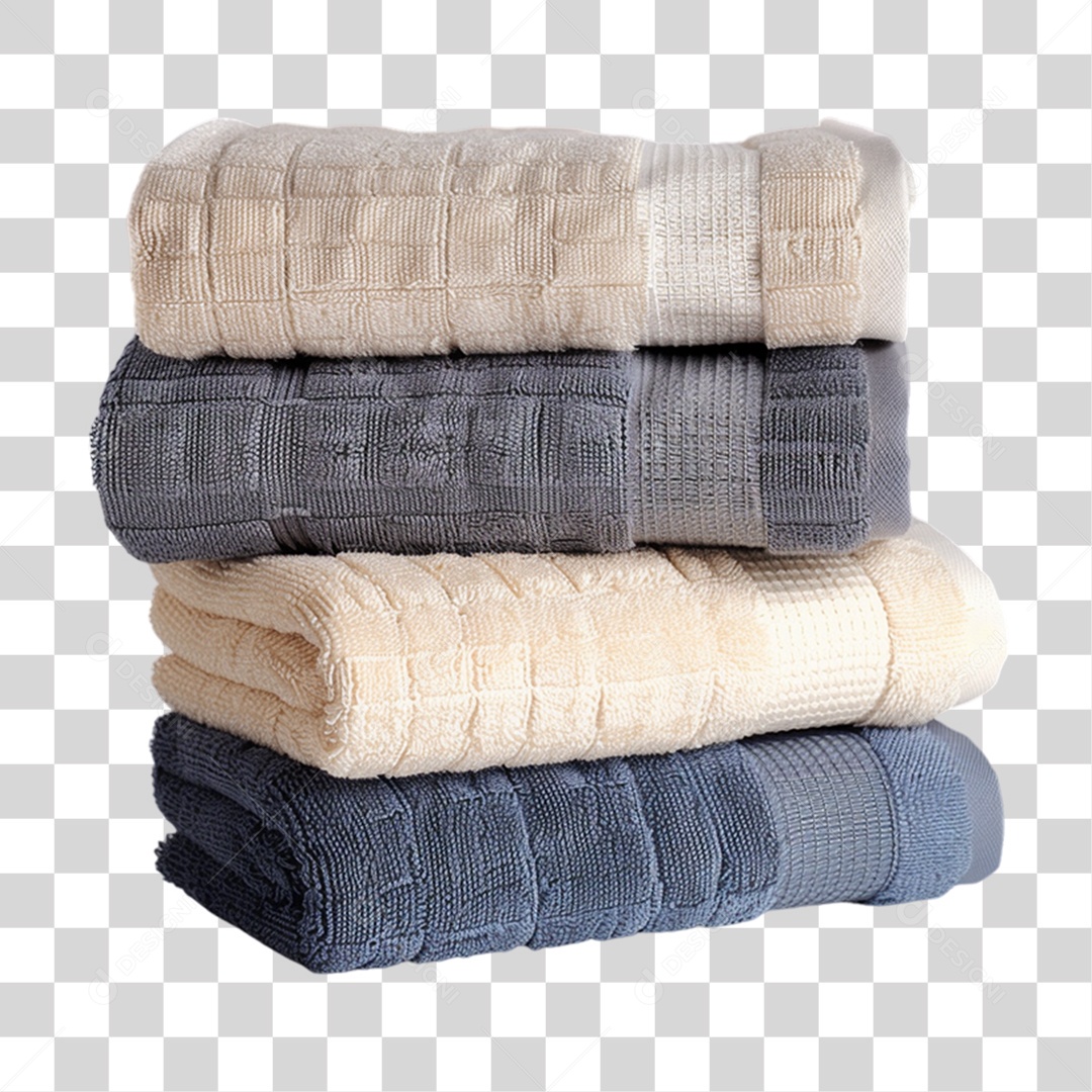 Elemento 3D Toalhas PNG Transparente