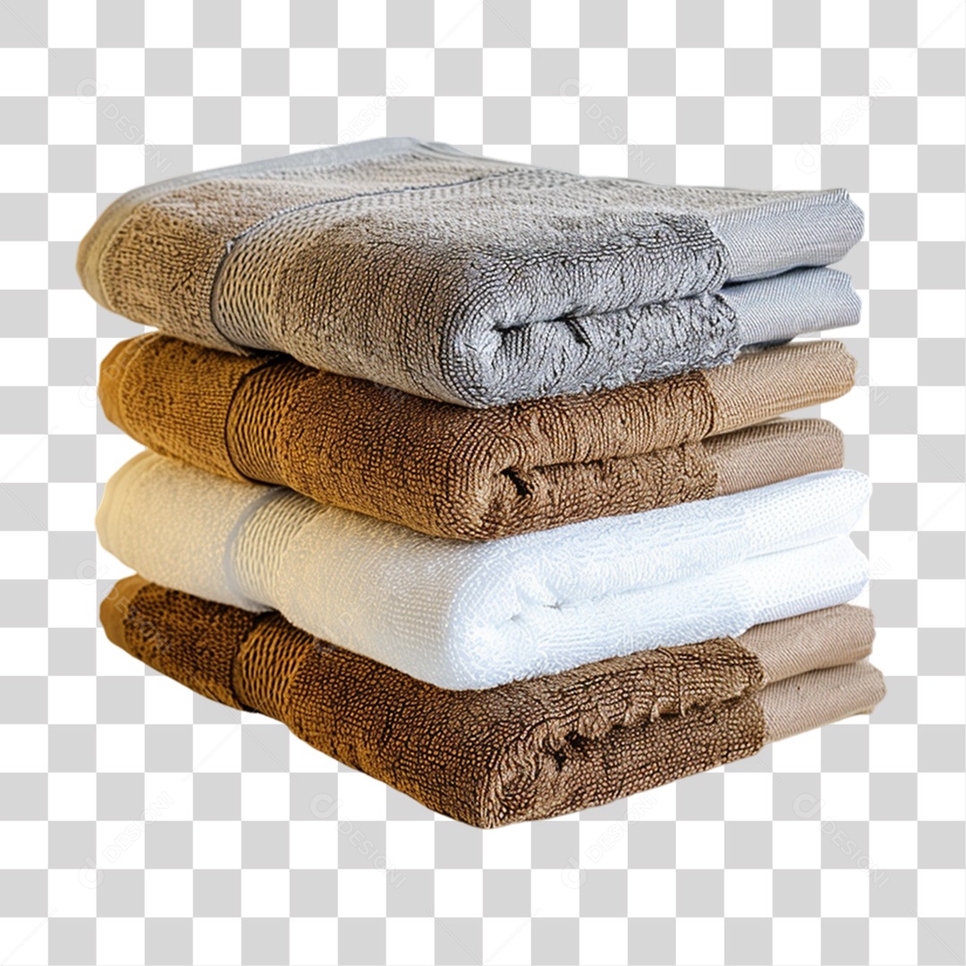 Elemento 3D Toalhas PNG Transparente