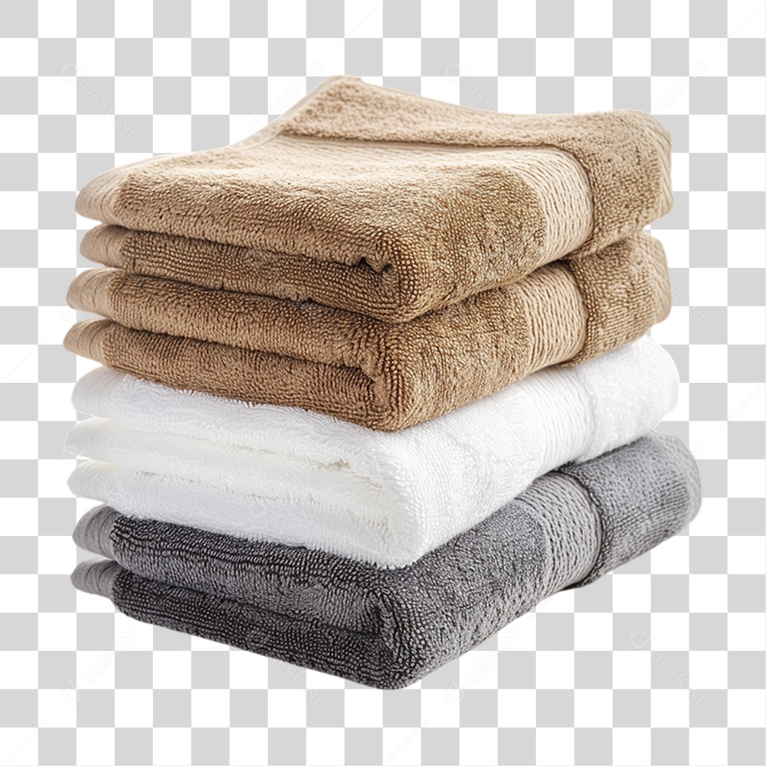 Elemento 3D Toalhas PNG Transparente