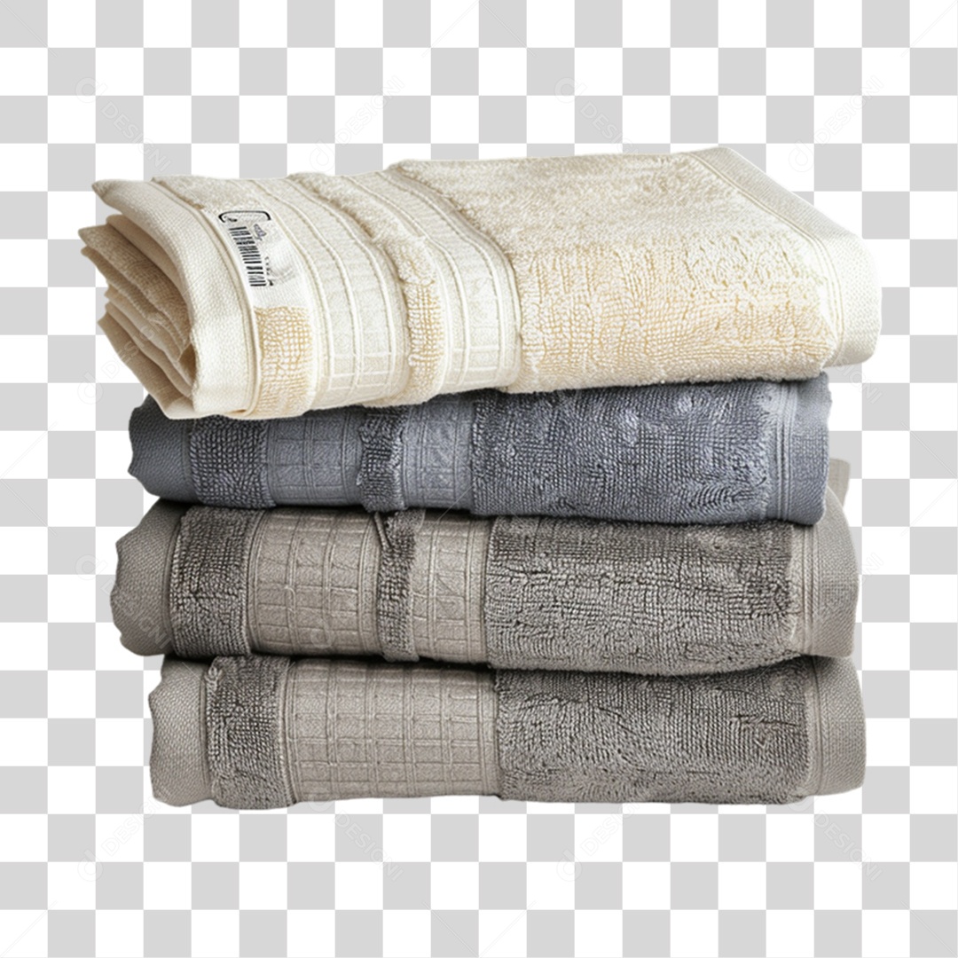 Elemento 3D Toalhas PNG Transparente
