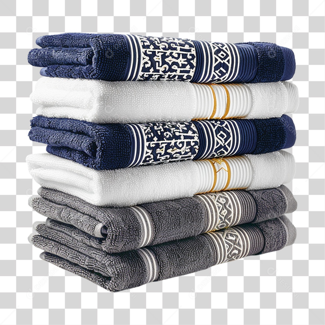 Elemento 3D Toalhas PNG Transparente