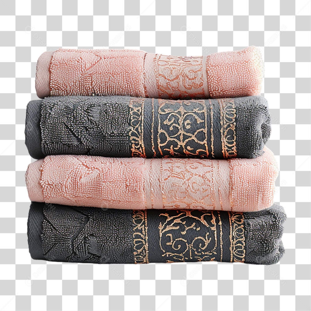 Elemento 3D Toalhas PNG Transparente