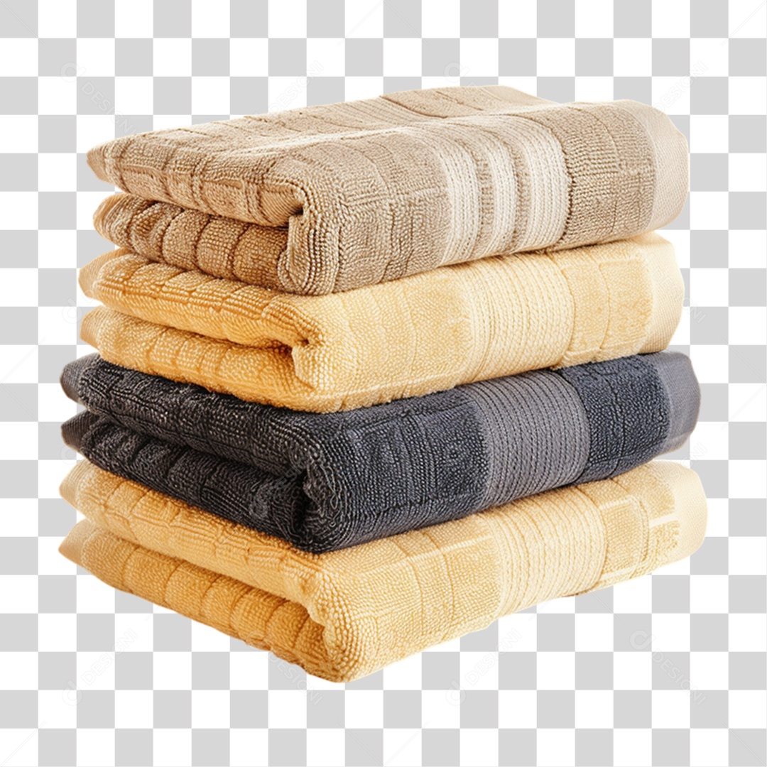 Elemento 3D Toalhas PNG Transparente