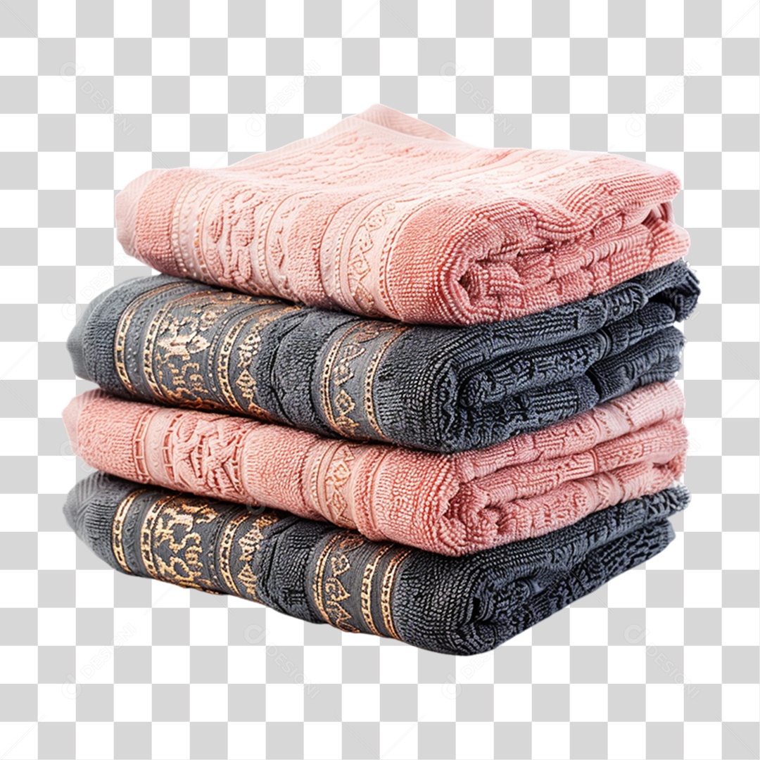 Elemento 3D Toalhas PNG Transparente