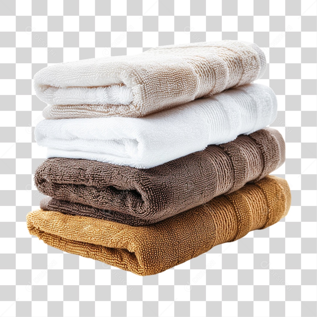 Elemento 3D Toalhas PNG Transparente