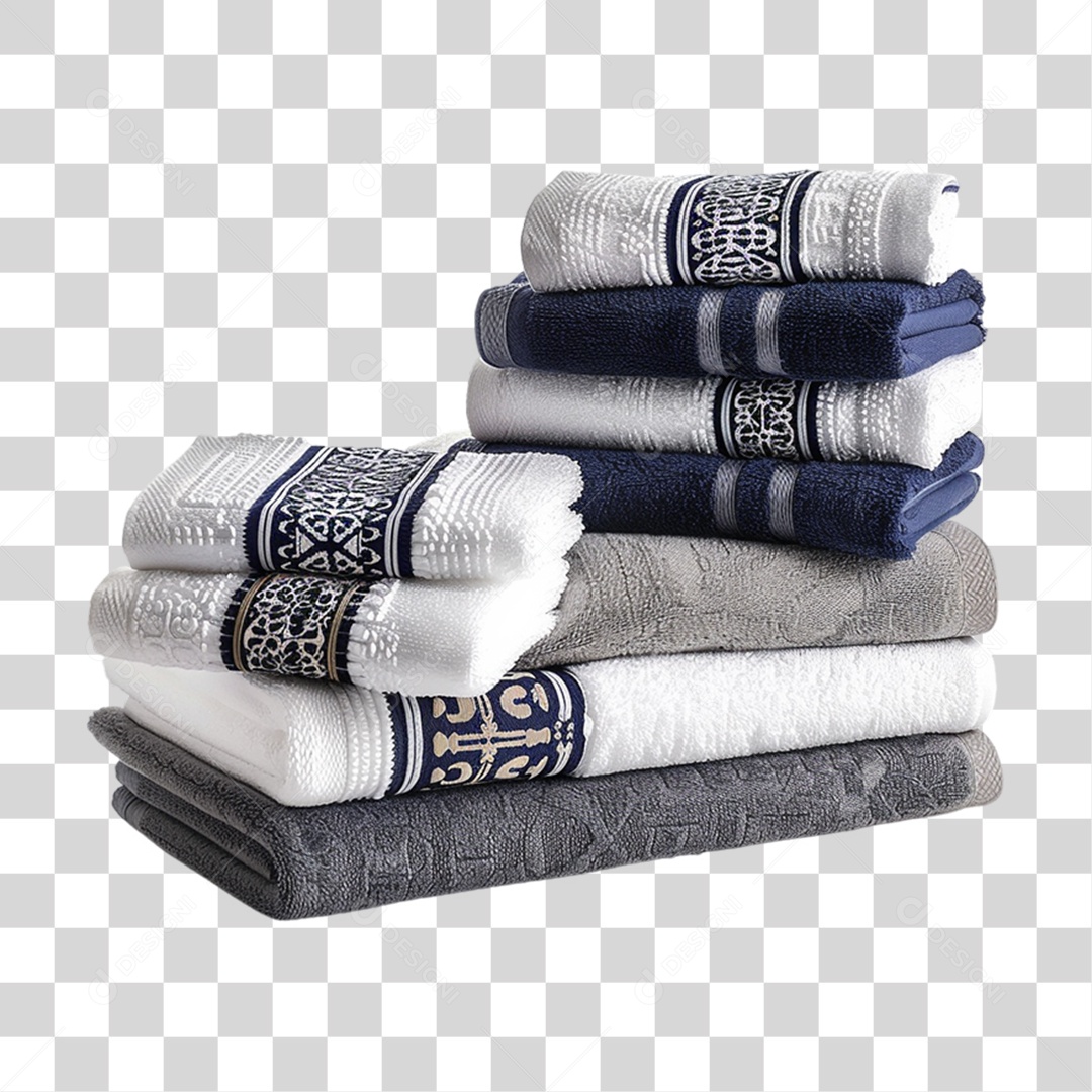 Elemento 3D Toalhas PNG Transparente