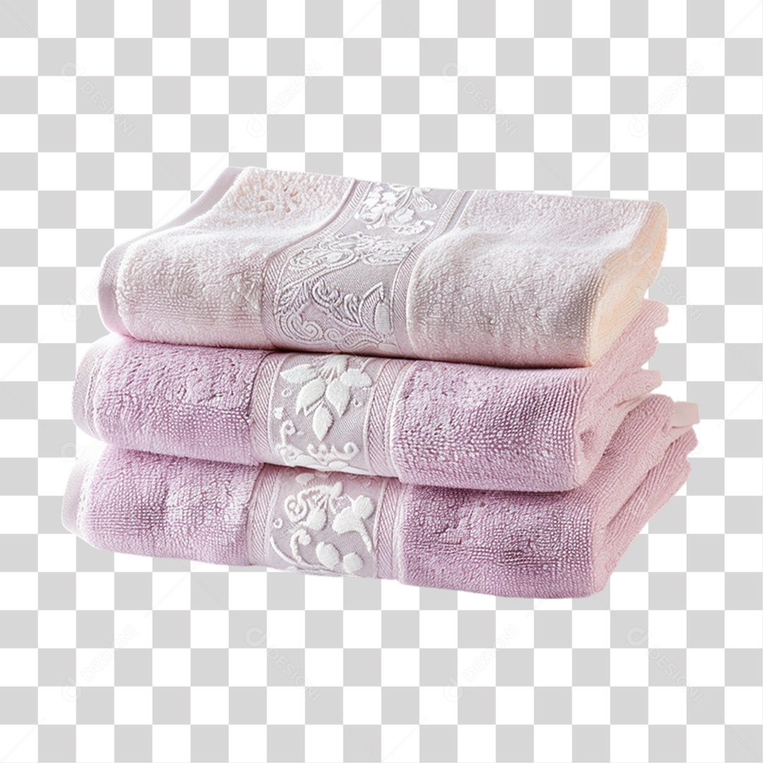 Elemento 3D Toalhas PNG Transparente