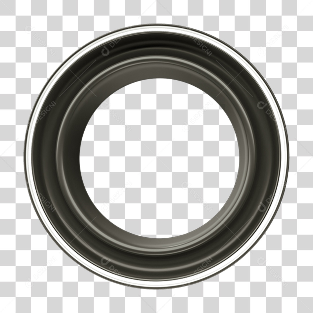 Elemento 3D Circulo PNG Transparente