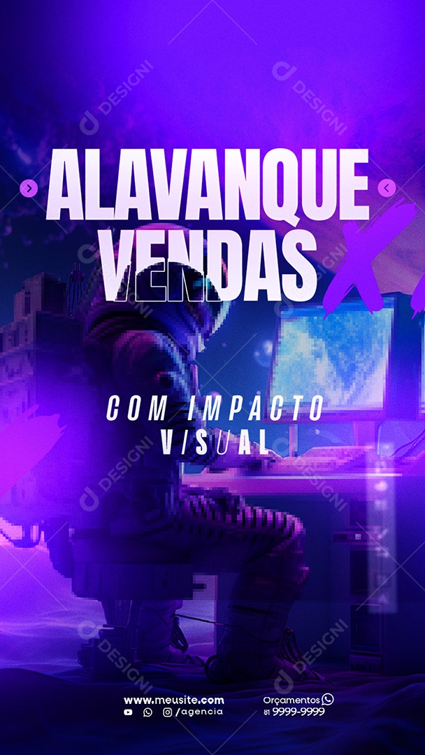 Story Marketing Digital Social Media PSD Editável