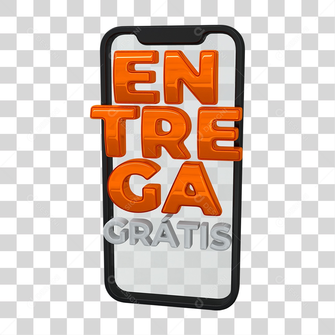 Selo 3D Entrega PNG Transparente