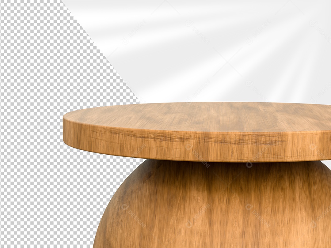 Tampo de Mesa Elemento 3D para Composição PSD