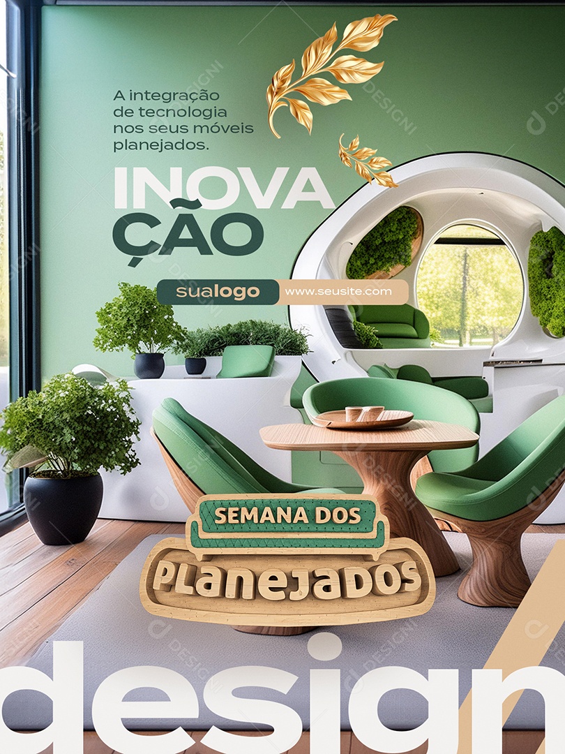 Semana dos Planejados Encarte Inovação Social Media PSD Editável