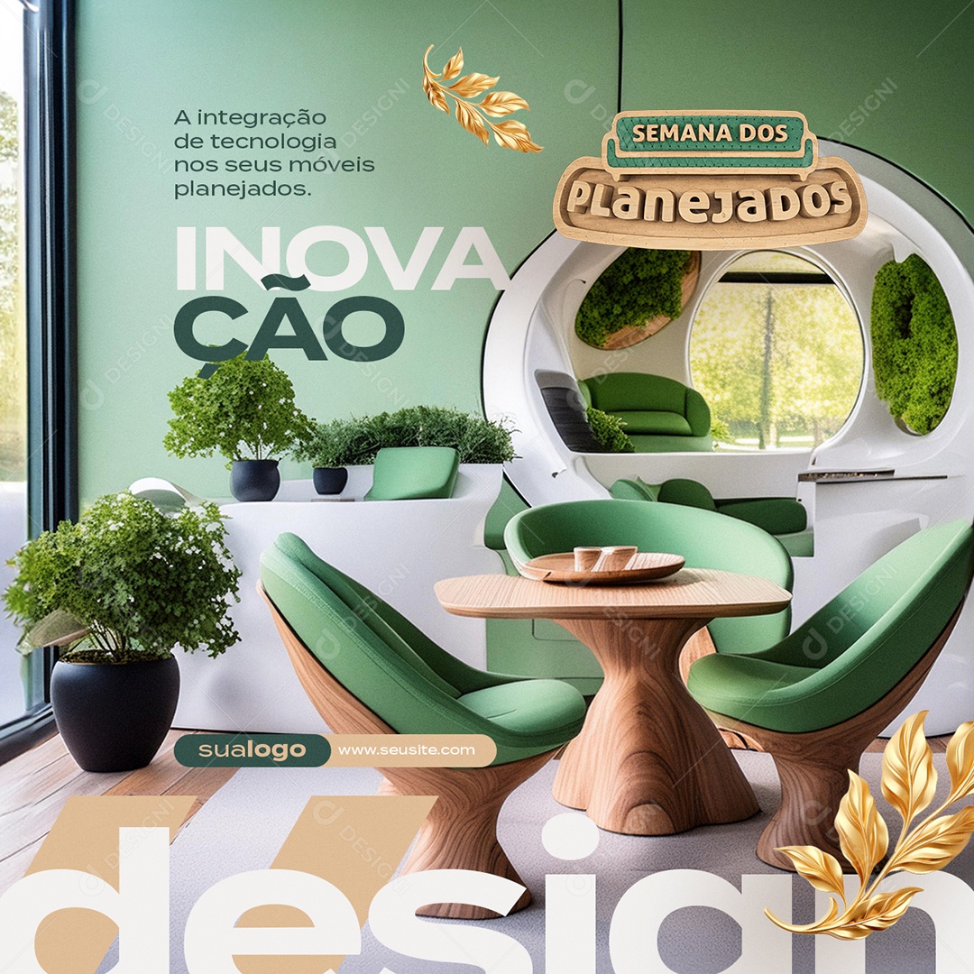 Semana dos Planejados Inovação Social Media PSD Editável