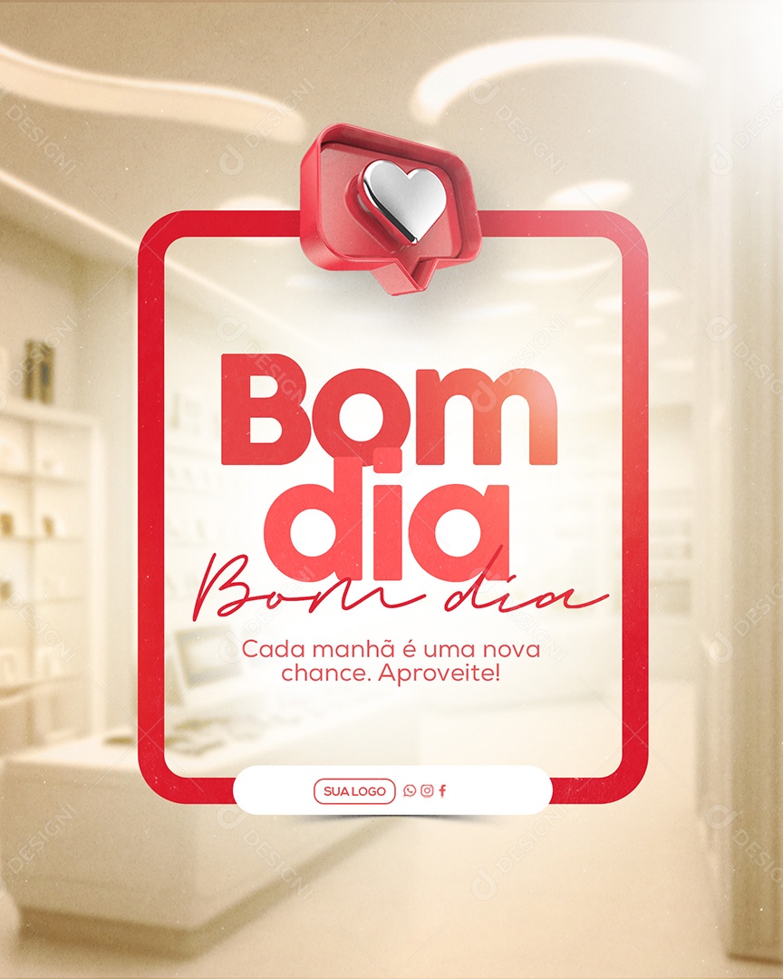 Bom diaSocial Media Bom Dia PSD Editável