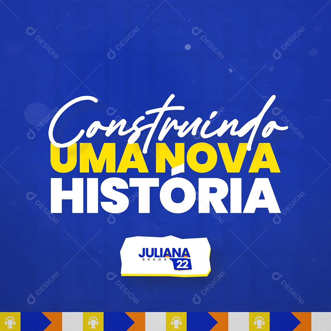 Feed Política Construindo uma Nova História Social Media PSD Editável