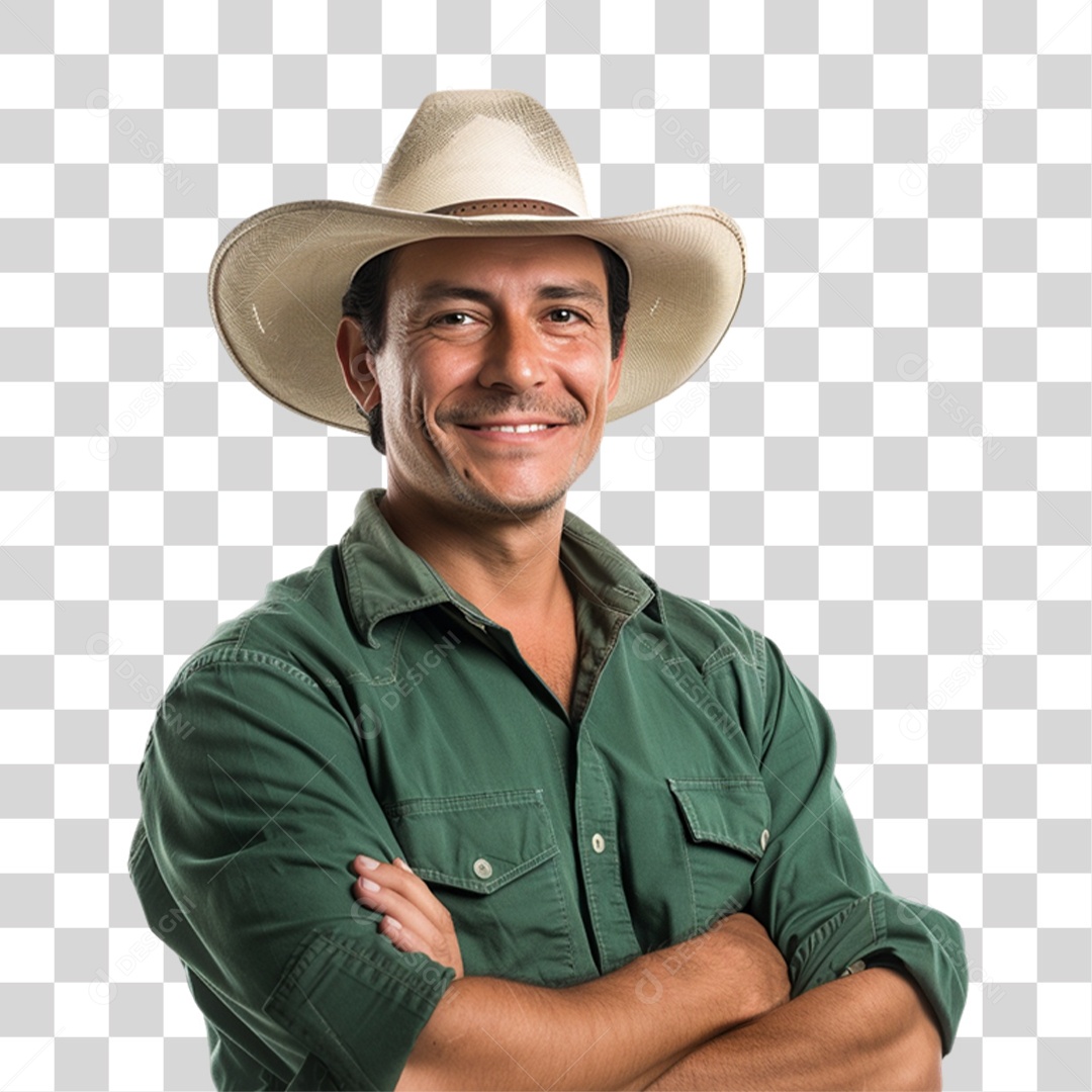 Homem Fazendeiro PNG Transparente