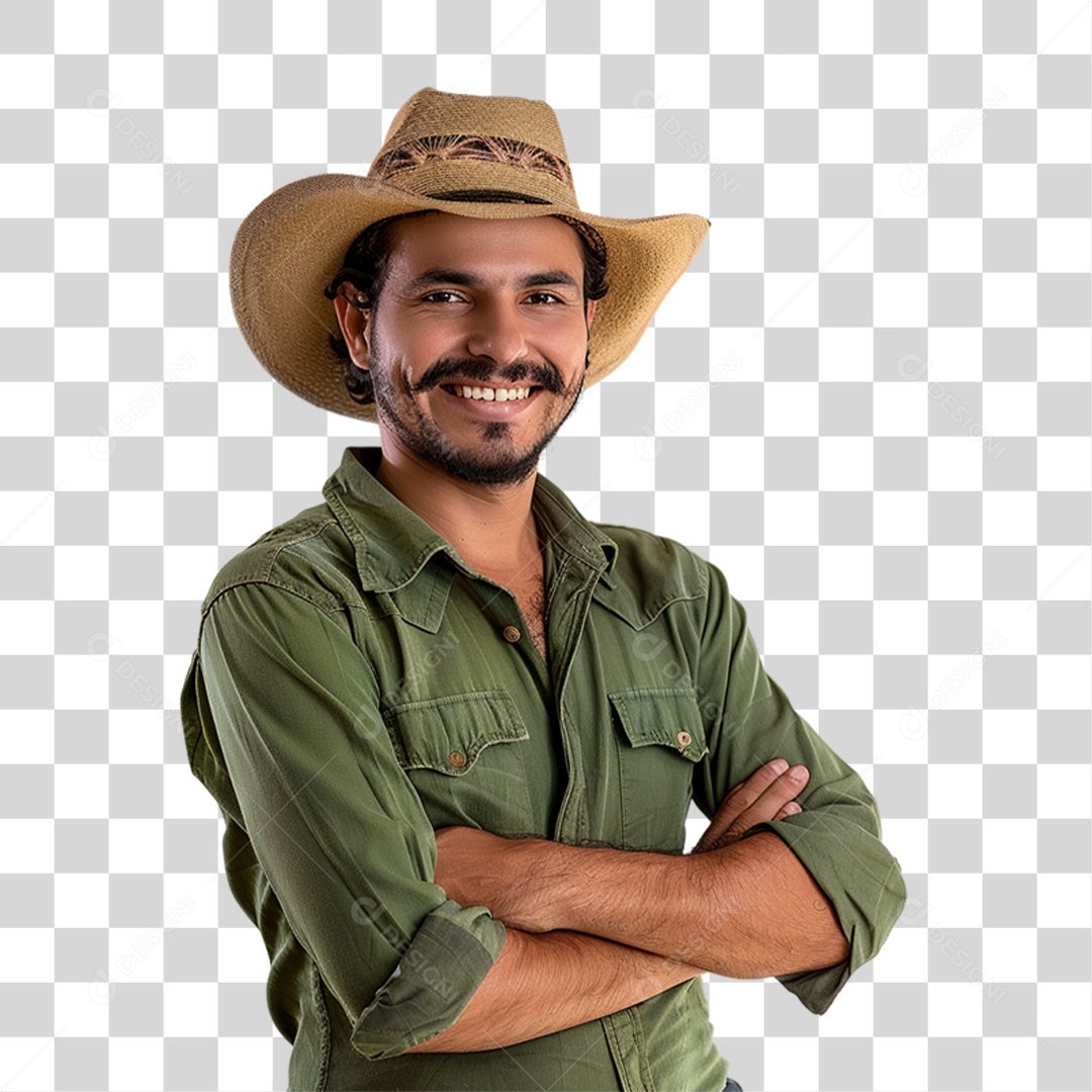 Homem Fazendeiro PNG Transparente