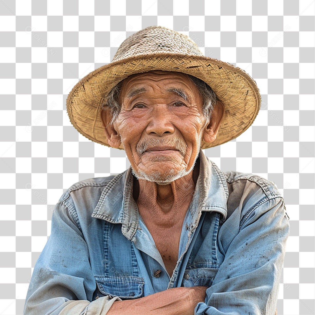 Homem Fazendeiro PNG Transparente