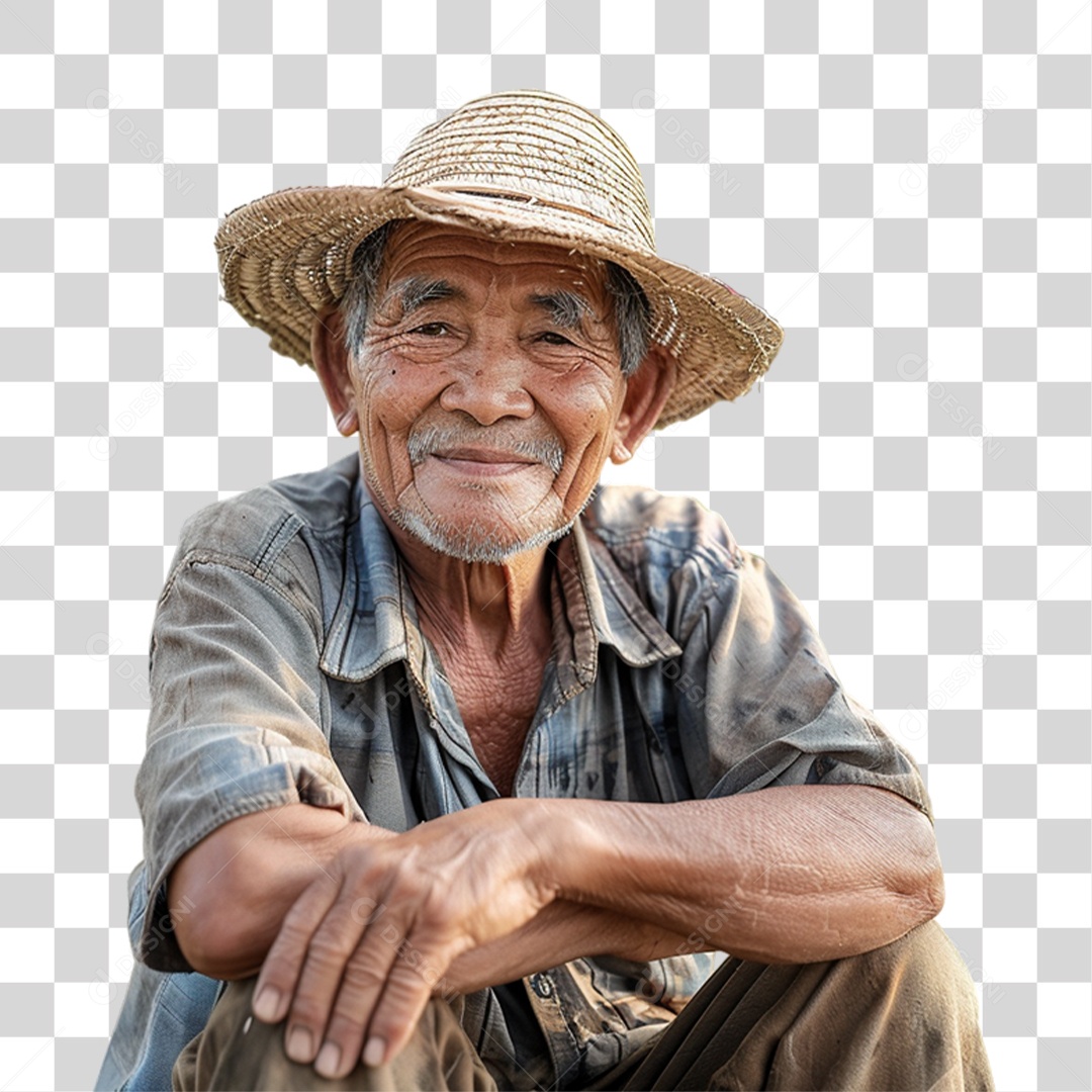 Homem Fazendeiro PNG Transparente