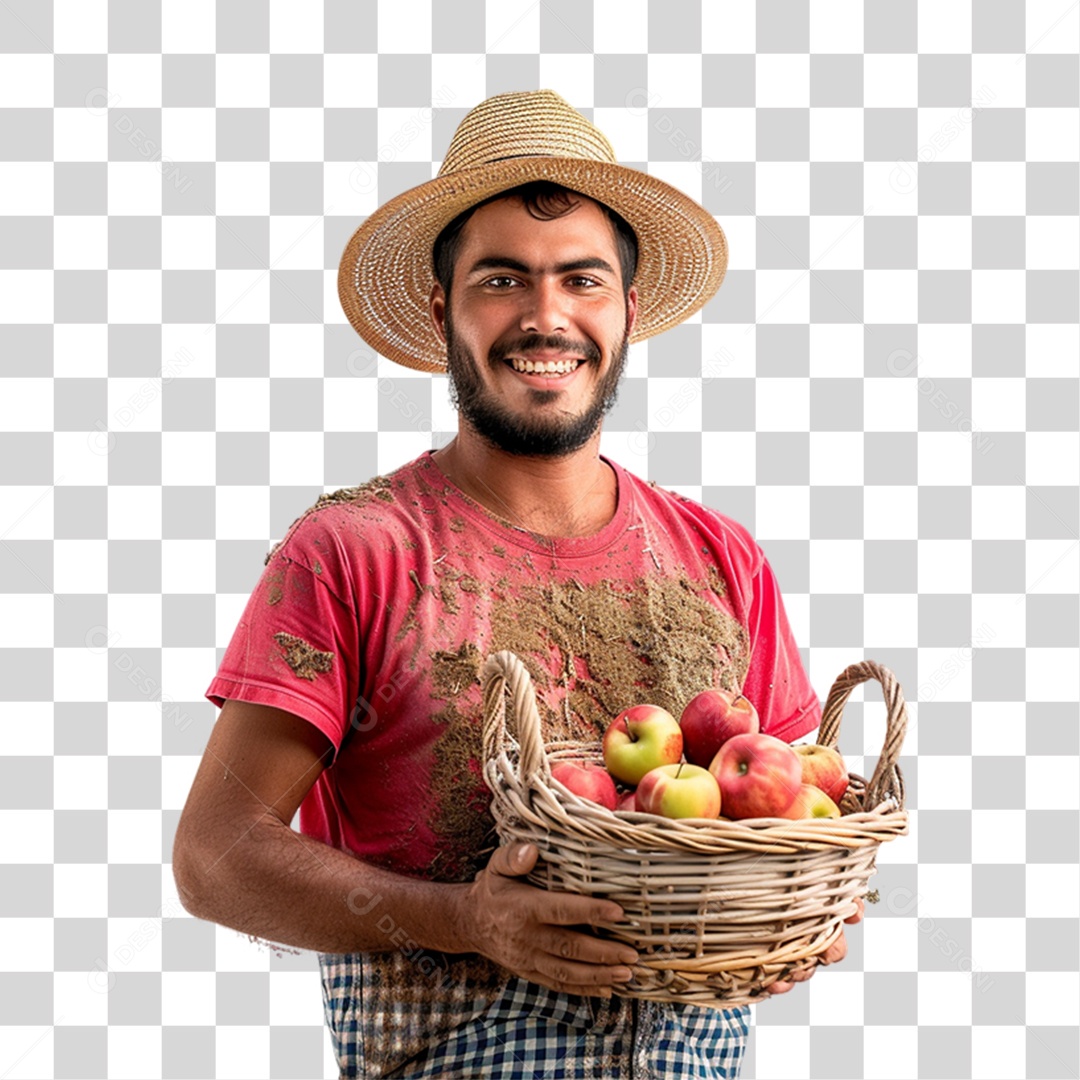 Homem Fazendeiro PNG Transparente