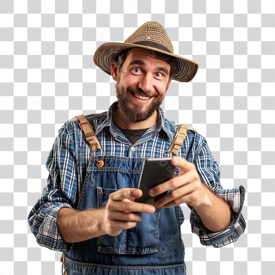 Homem Fazendeiro PNG Transparente