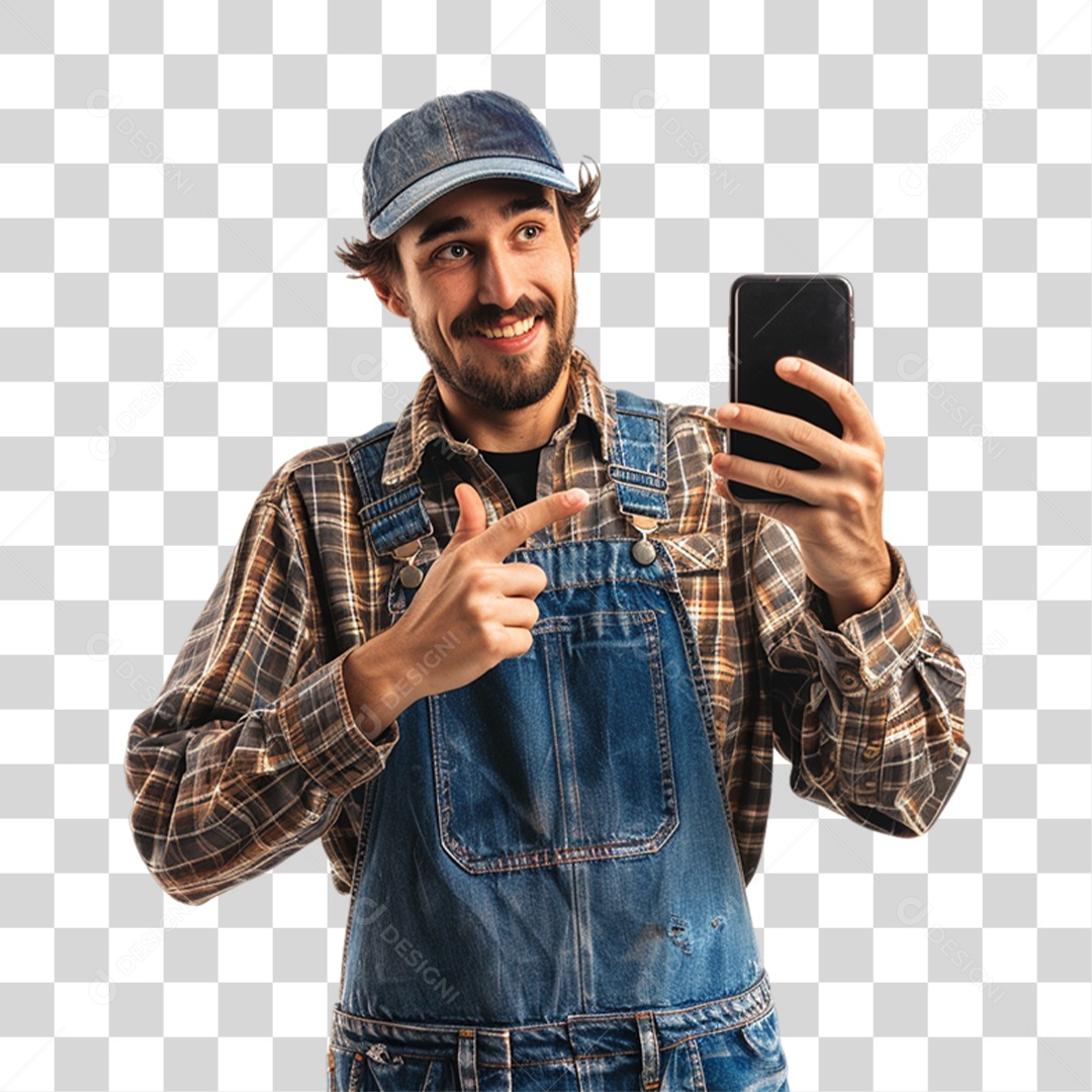 Homem Fazendeiro PNG Transparente