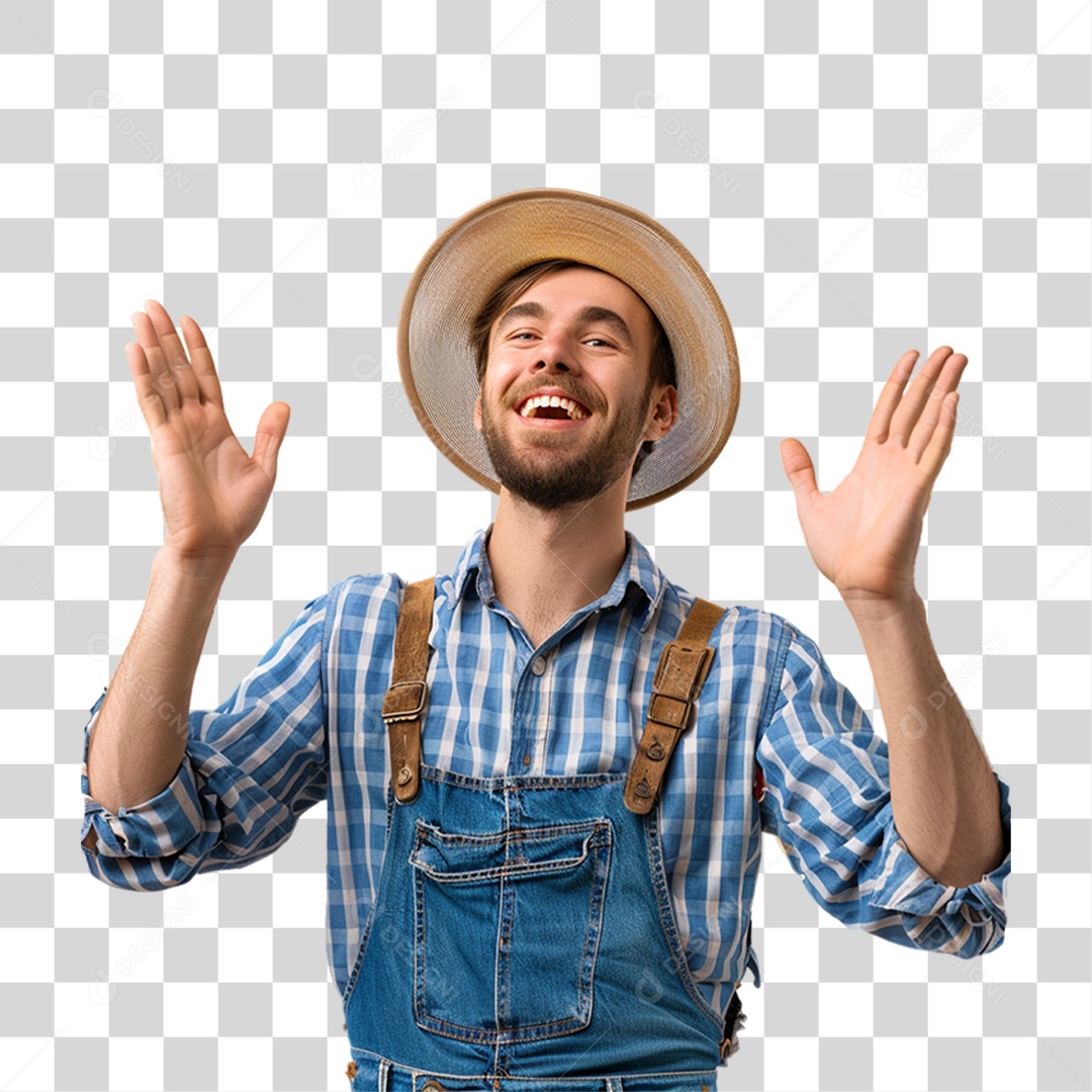 Homem Fazendeiro PNG Transparente