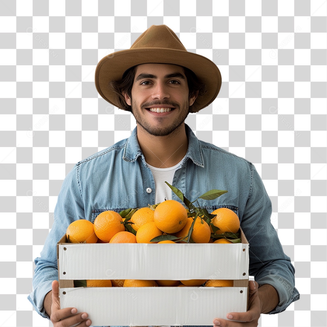 Homem Fazendeiro PNG Transparente