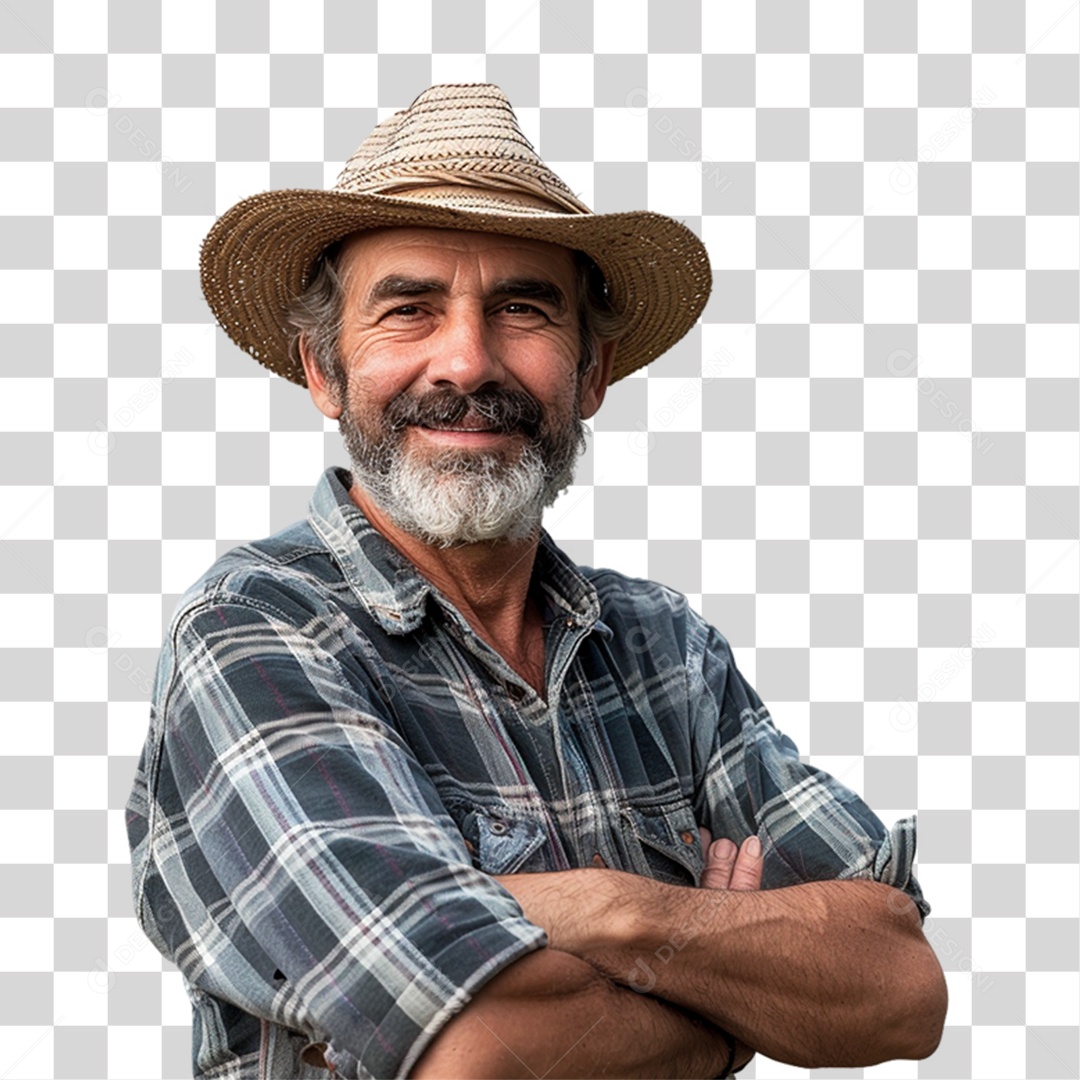 Homem Fazendeiro PNG Transparente